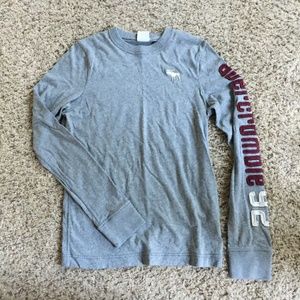 Gray Abercrombie Long Sleeve